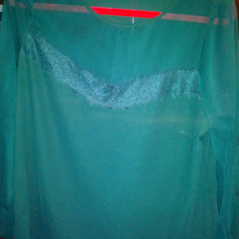Green blouse